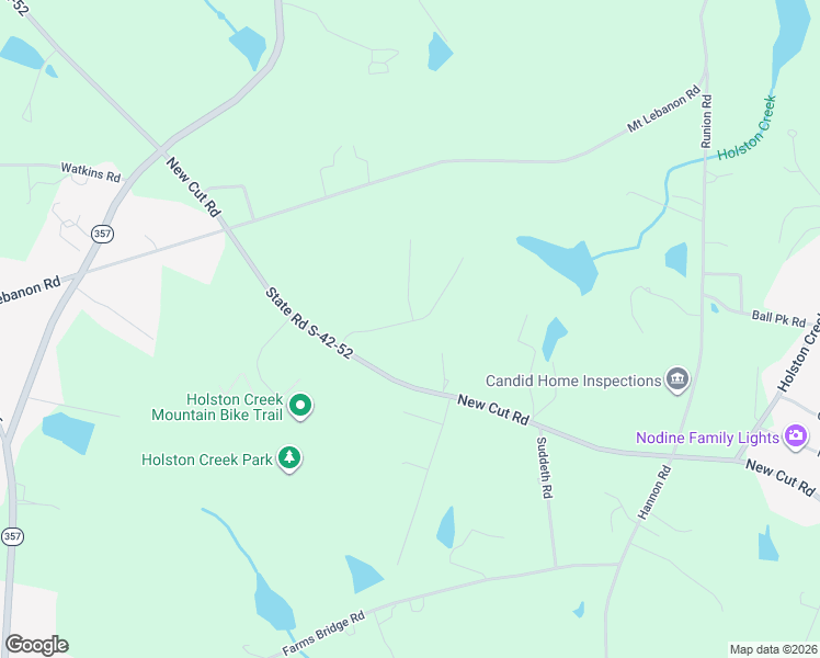 map of restaurants, bars, coffee shops, grocery stores, and more near 7520 New Cut Road in Inman