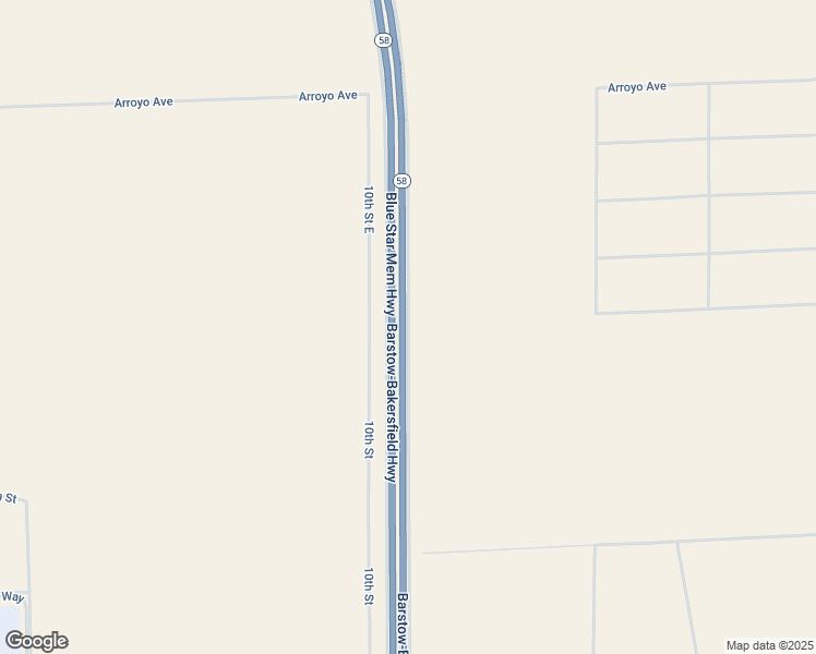 map of restaurants, bars, coffee shops, grocery stores, and more near Bishop Drive in Mojave