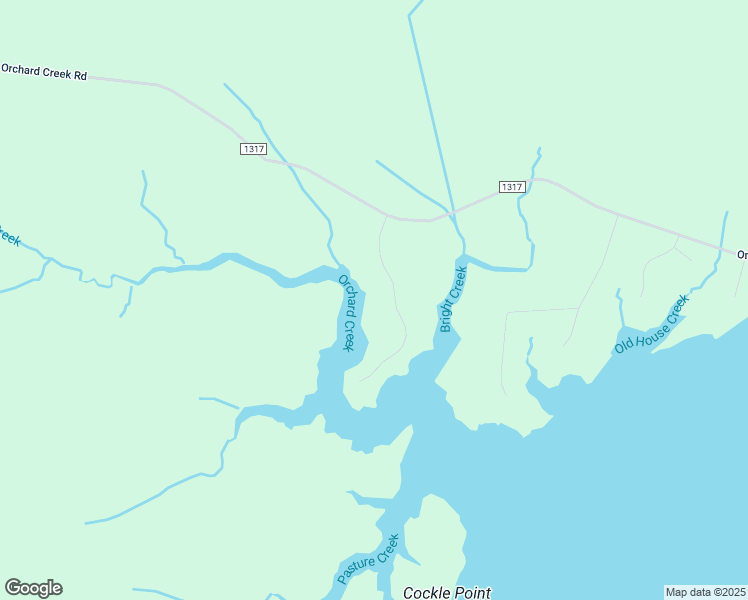 map of restaurants, bars, coffee shops, grocery stores, and more near 196 Peninsula Drive in Oriental