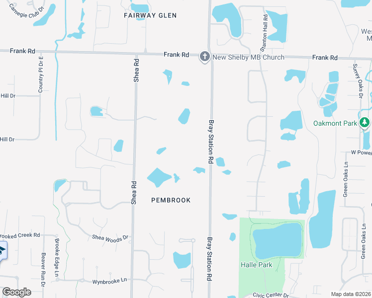 map of restaurants, bars, coffee shops, grocery stores, and more near 881 Bray Station Road in Collierville