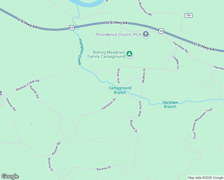 map of restaurants, bars, coffee shops, grocery stores, and more near 904 Midway Creek Road in Murphy