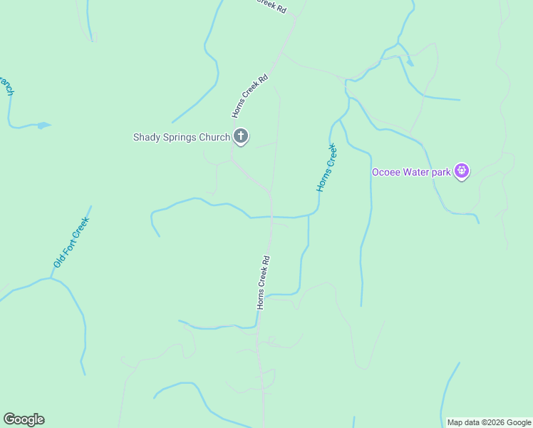 map of restaurants, bars, coffee shops, grocery stores, and more near 1001 Horns Creek Road in Old Fort