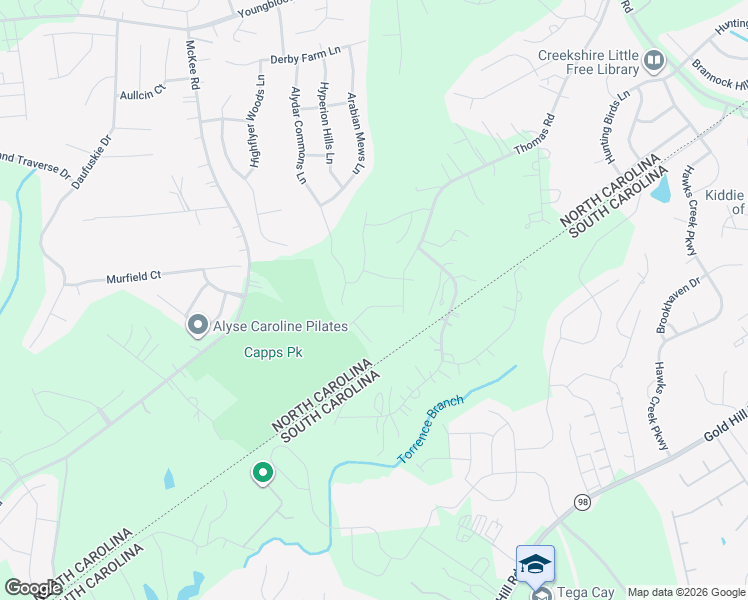 map of restaurants, bars, coffee shops, grocery stores, and more near Alydar Commons Lane in Charlotte