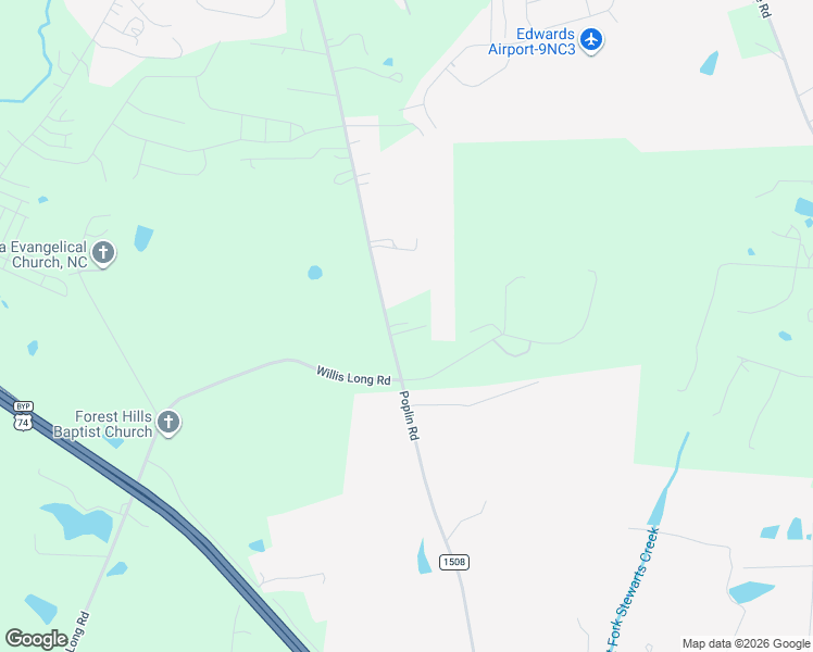 map of restaurants, bars, coffee shops, grocery stores, and more near 3716 State Road 1508 in Monroe