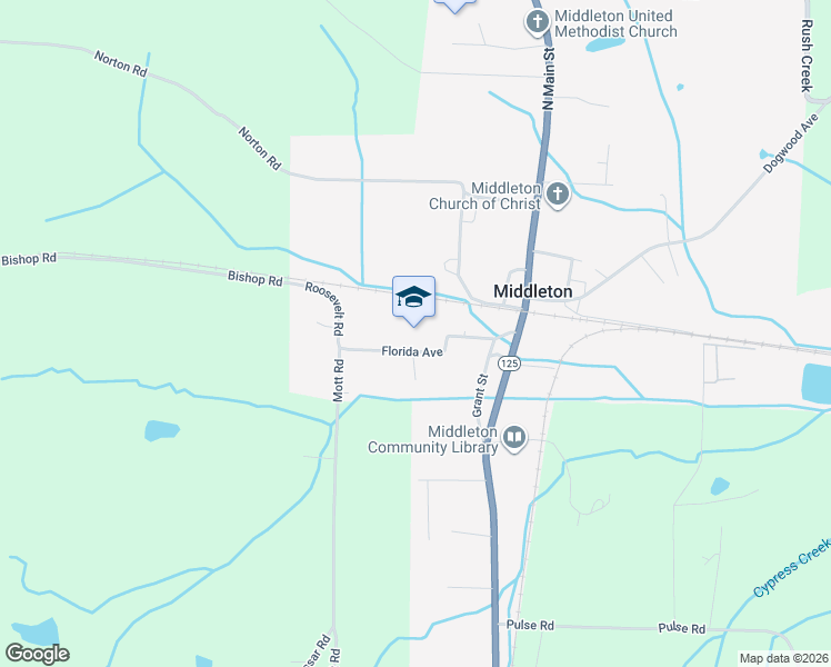 map of restaurants, bars, coffee shops, grocery stores, and more near 138 Florida Avenue in Middleton