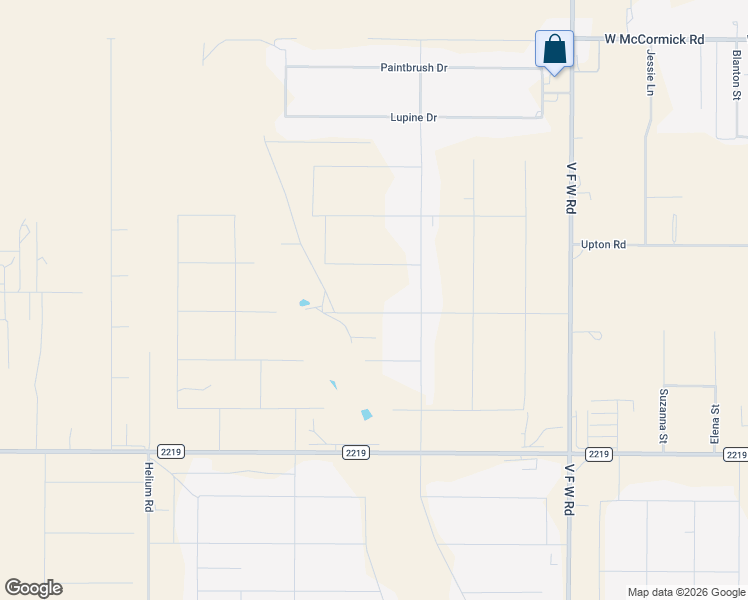map of restaurants, bars, coffee shops, grocery stores, and more near Lupine Drive in Amarillo