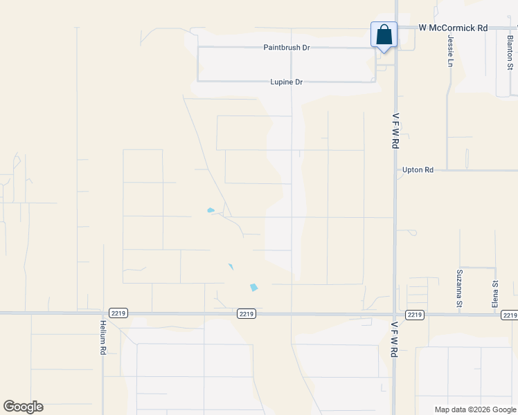 map of restaurants, bars, coffee shops, grocery stores, and more near Lupine Drive in Amarillo