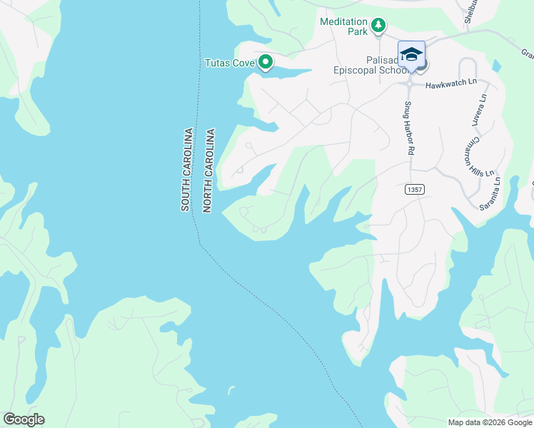 map of restaurants, bars, coffee shops, grocery stores, and more near 16300 Harbor View Road in Charlotte