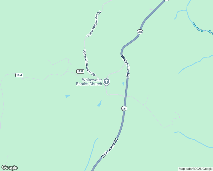 map of restaurants, bars, coffee shops, grocery stores, and more near 270 Whitewater Church Road in Sapphire