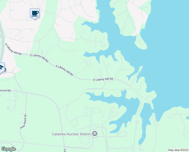 map of restaurants, bars, coffee shops, grocery stores, and more near 4992 East Liberty Hill Road in York