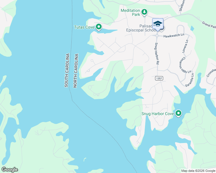 map of restaurants, bars, coffee shops, grocery stores, and more near 16526 Harbor View Road in Charlotte