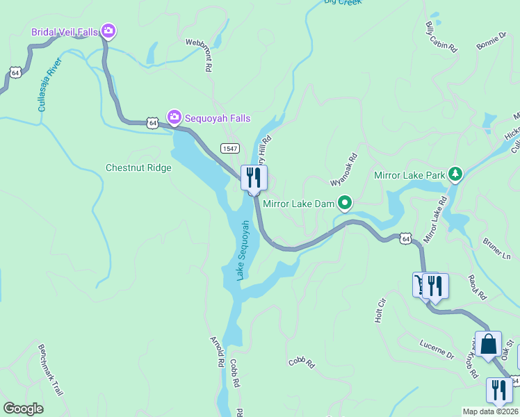 map of restaurants, bars, coffee shops, grocery stores, and more near 1571 Franklin Road in Highlands