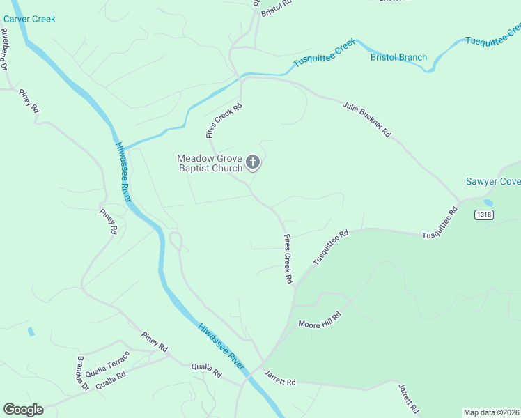 map of restaurants, bars, coffee shops, grocery stores, and more near 337 Fires Creek Road in Hayesville