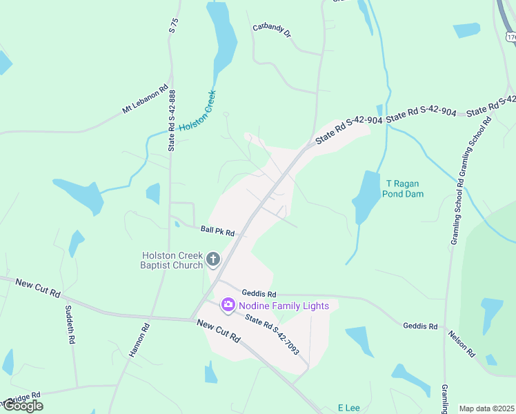 map of restaurants, bars, coffee shops, grocery stores, and more near 501 Holston Creek Church Road in Inman
