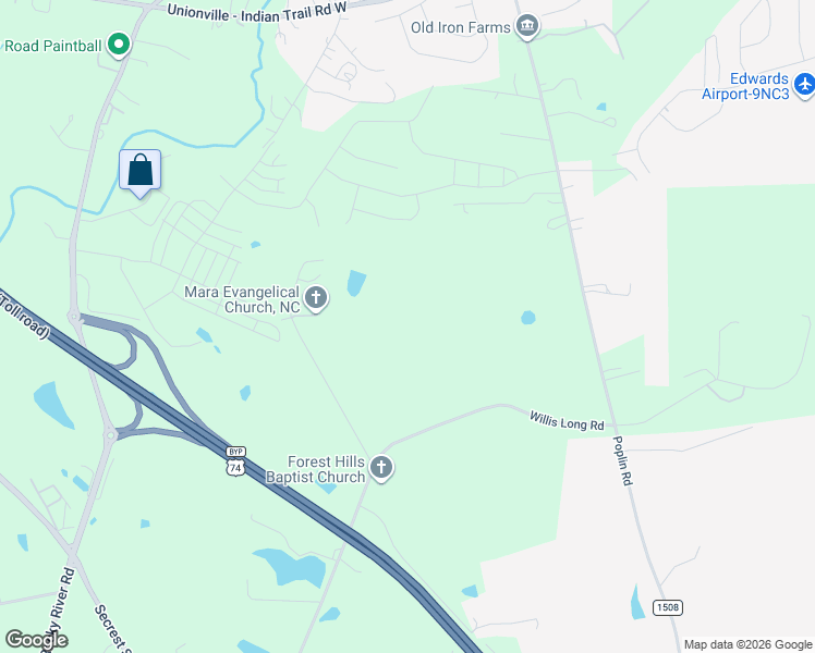 map of restaurants, bars, coffee shops, grocery stores, and more near 3812 Winchester Road in Monroe