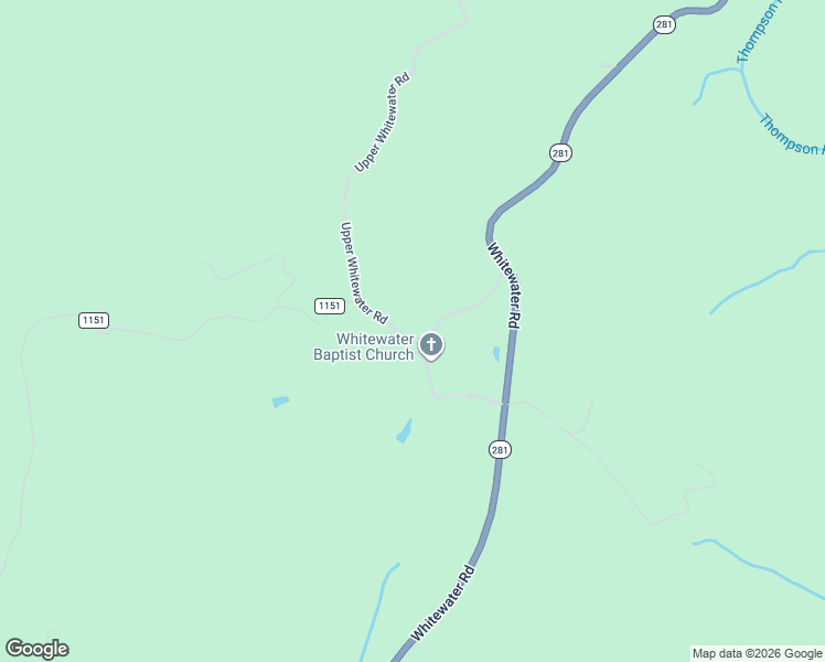 map of restaurants, bars, coffee shops, grocery stores, and more near 270 Whitewater Church Road in Sapphire