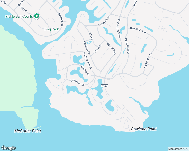 map of restaurants, bars, coffee shops, grocery stores, and more near 7501 Windward Drive in New Bern