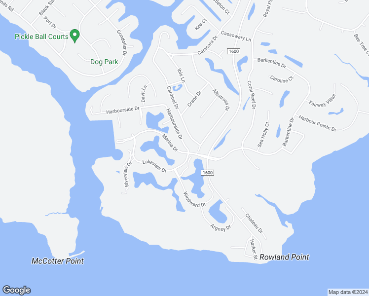 map of restaurants, bars, coffee shops, grocery stores, and more near 1210 Harbourside Drive in New Bern