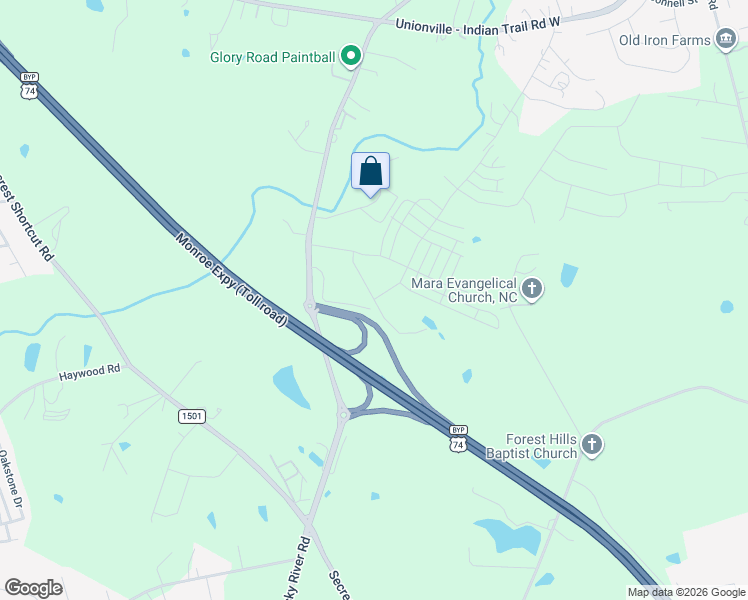 map of restaurants, bars, coffee shops, grocery stores, and more near 3756 Perrette Road in Monroe