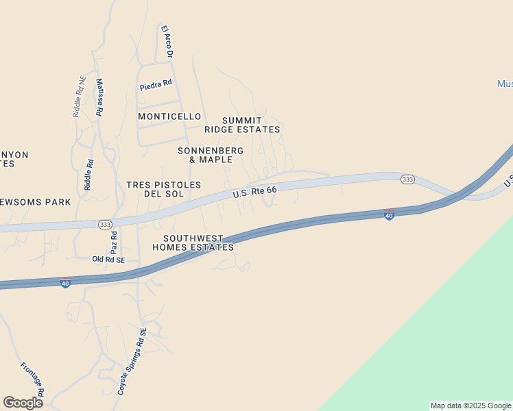 map of restaurants, bars, coffee shops, grocery stores, and more near 180 U.S. Route 66 in Albuquerque