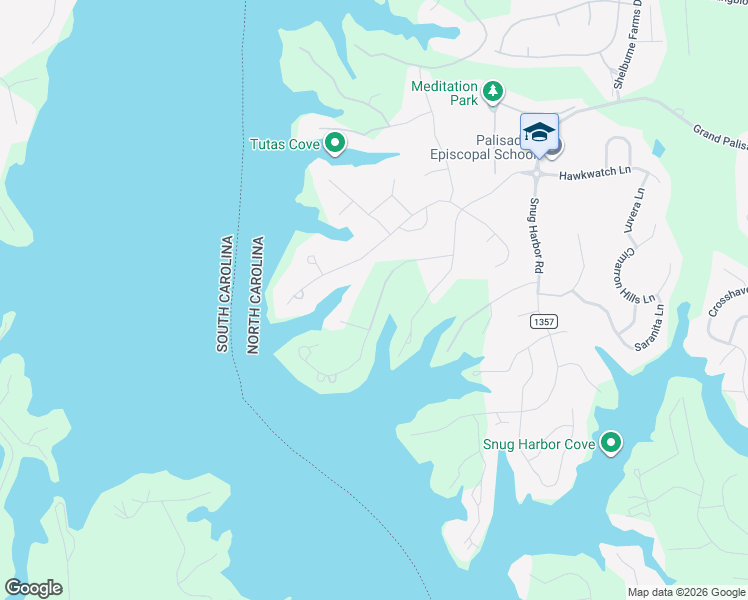 map of restaurants, bars, coffee shops, grocery stores, and more near 16631 Harbor View Road in Charlotte