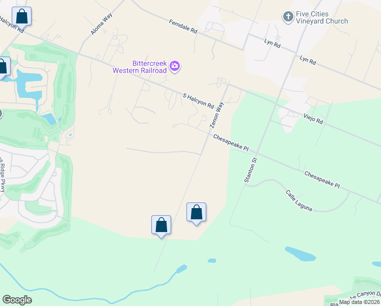 map of restaurants, bars, coffee shops, grocery stores, and more near 2035 Sea Oak Lane in Arroyo Grande