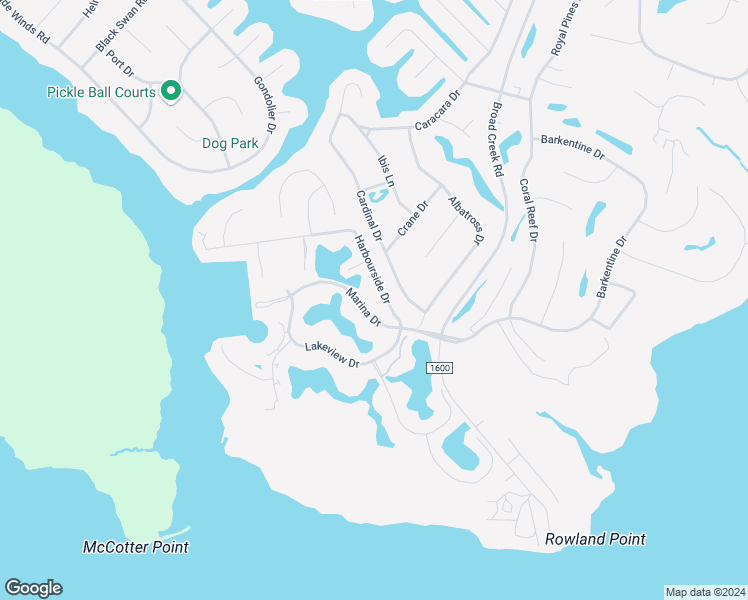 map of restaurants, bars, coffee shops, grocery stores, and more near 1210 Harbourside Drive in New Bern