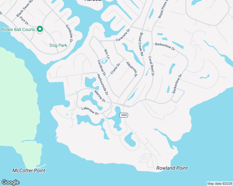map of restaurants, bars, coffee shops, grocery stores, and more near 6313 Cardinal Drive in New Bern