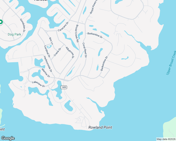 map of restaurants, bars, coffee shops, grocery stores, and more near 904 Sea Holly Court in New Bern