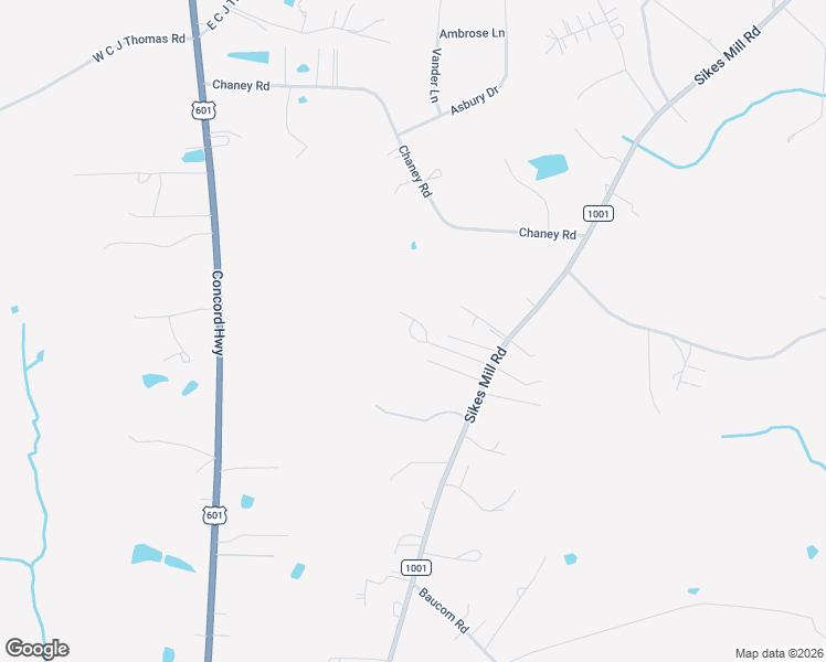 map of restaurants, bars, coffee shops, grocery stores, and more near 1213 Sikes Mill Road in Monroe