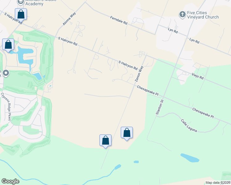 map of restaurants, bars, coffee shops, grocery stores, and more near 2064 Westhampton Drive in Arroyo Grande