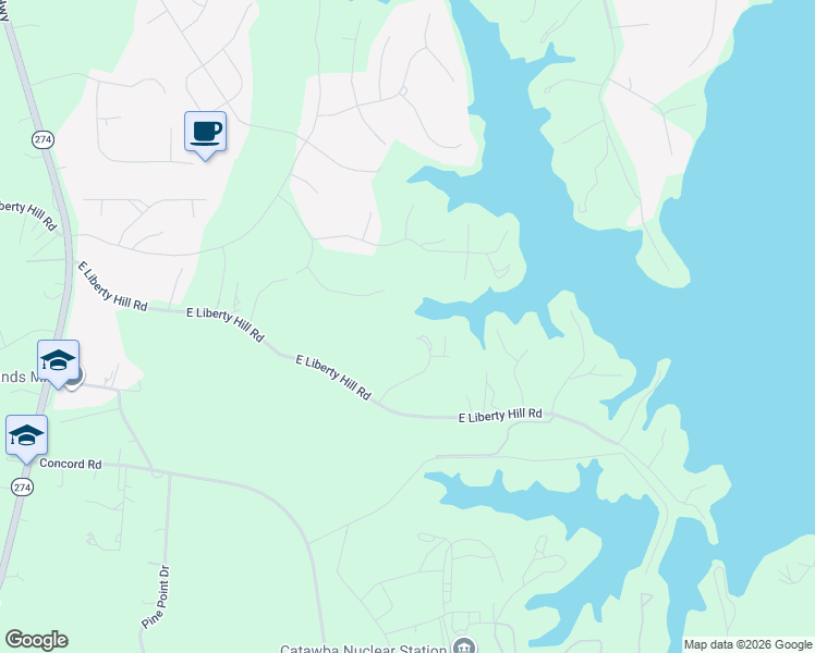 map of restaurants, bars, coffee shops, grocery stores, and more near 2092 Rocky Stream Road in York