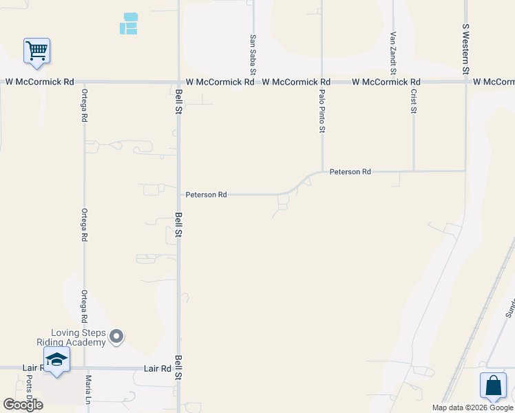 map of restaurants, bars, coffee shops, grocery stores, and more near 5401 Peterson Road in Amarillo