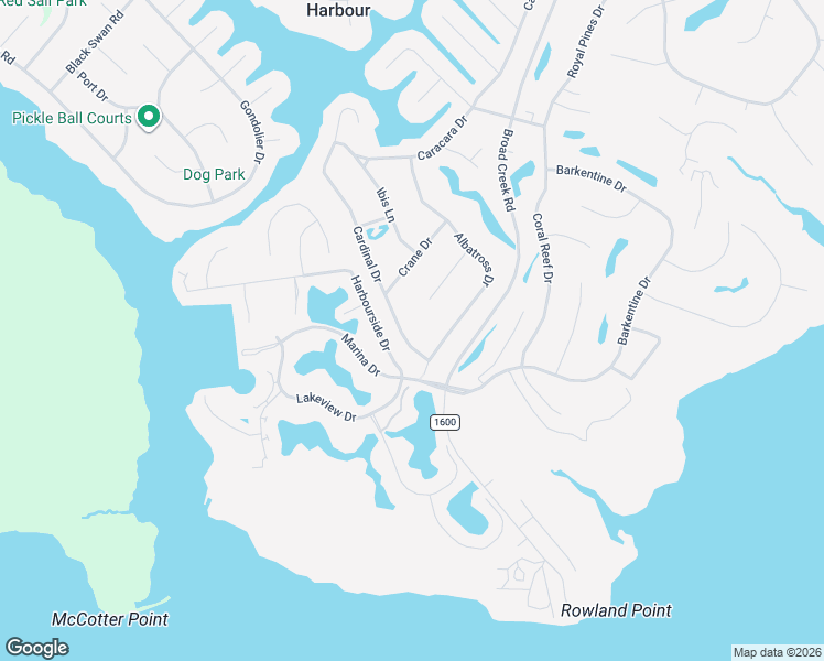 map of restaurants, bars, coffee shops, grocery stores, and more near 6313 Cardinal Drive in New Bern