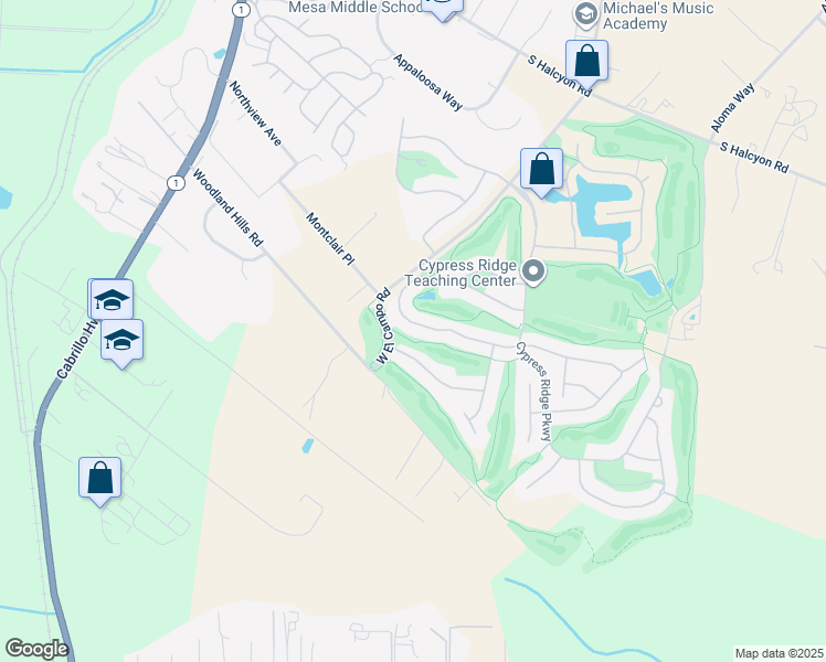 map of restaurants, bars, coffee shops, grocery stores, and more near 2385 Brant Street in Arroyo Grande