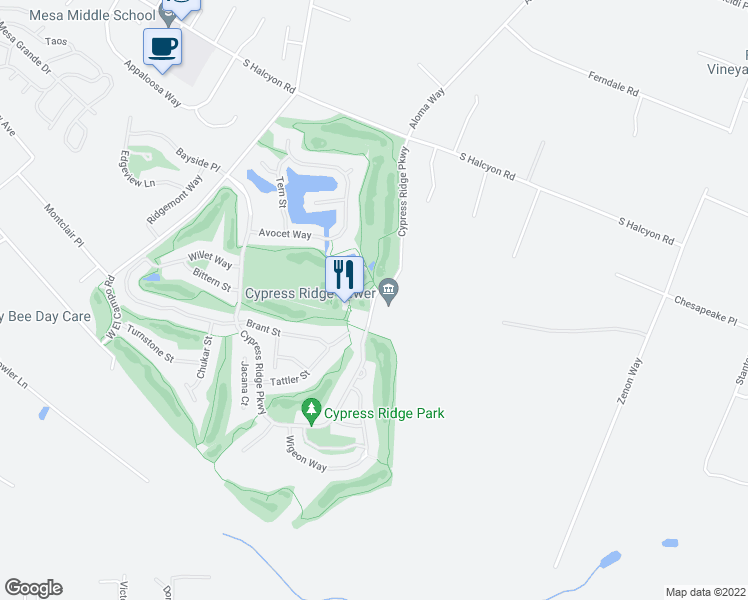 map of restaurants, bars, coffee shops, grocery stores, and more near 765 Cypress Ridge Parkway in Arroyo Grande