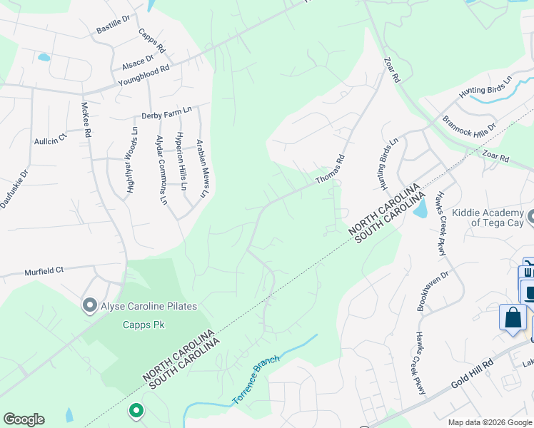 map of restaurants, bars, coffee shops, grocery stores, and more near in Charlotte