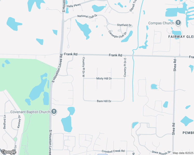 map of restaurants, bars, coffee shops, grocery stores, and more near 3053 Green Fairway Cove North in Collierville