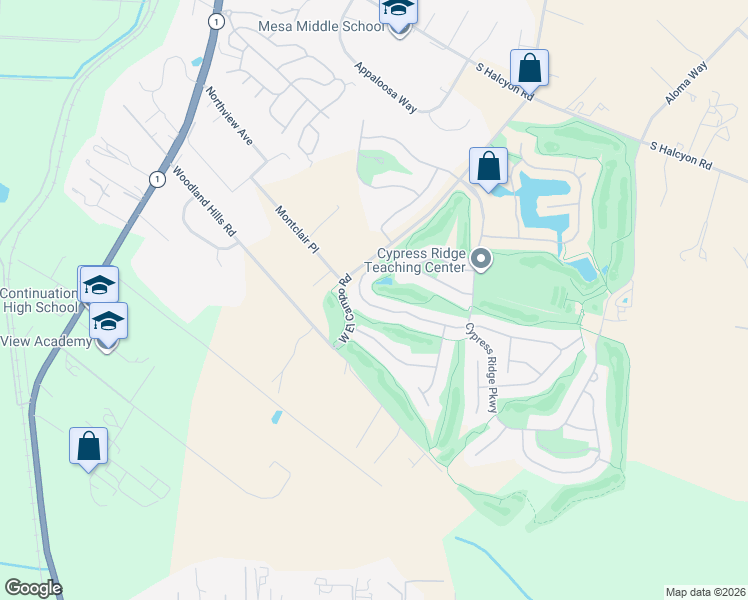 map of restaurants, bars, coffee shops, grocery stores, and more near 2382 Brant Street in Arroyo Grande
