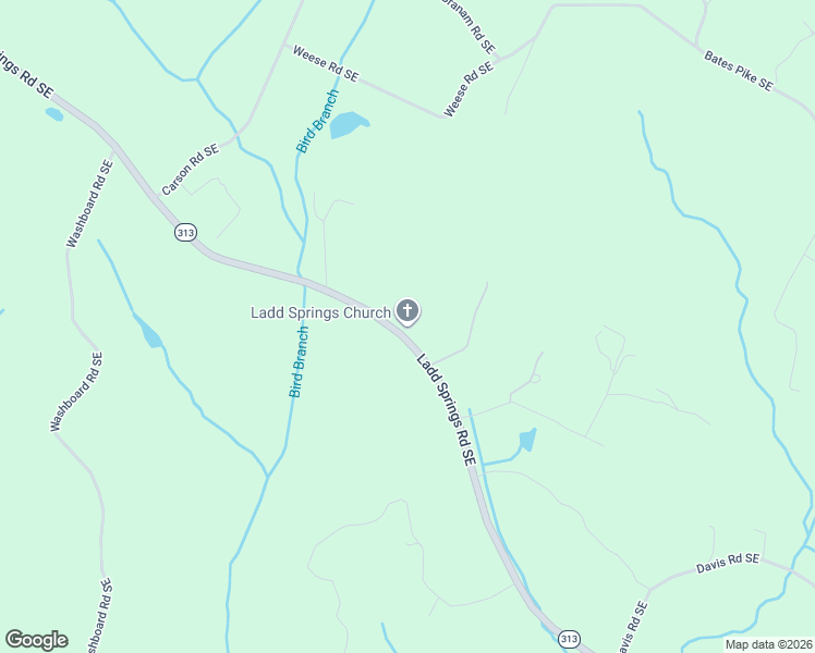 map of restaurants, bars, coffee shops, grocery stores, and more near 2485 Ladd Springs Road Southeast in Old Fort