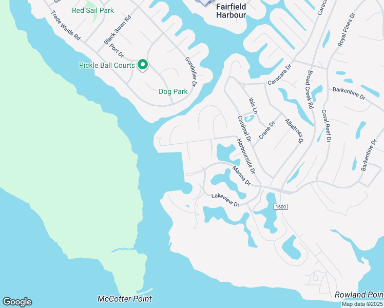 map of restaurants, bars, coffee shops, grocery stores, and more near 6125 Harbourside Drive in New Bern
