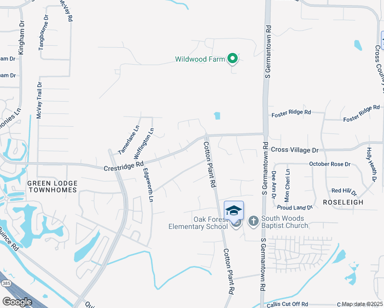 map of restaurants, bars, coffee shops, grocery stores, and more near 2998 Allard Cove in Memphis