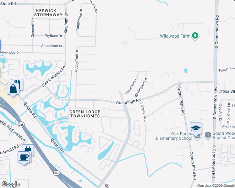 map of restaurants, bars, coffee shops, grocery stores, and more near 2987 Riverdale Road in Memphis