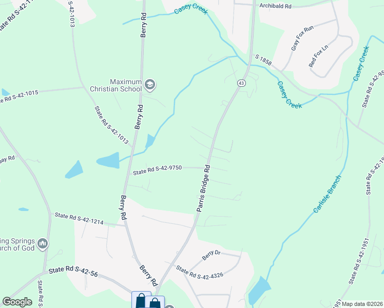 map of restaurants, bars, coffee shops, grocery stores, and more near 120 Blease Horton Road in Boiling Springs