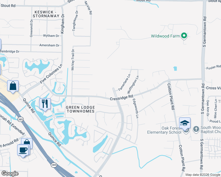 map of restaurants, bars, coffee shops, grocery stores, and more near 2987 Riverdale Road in Memphis