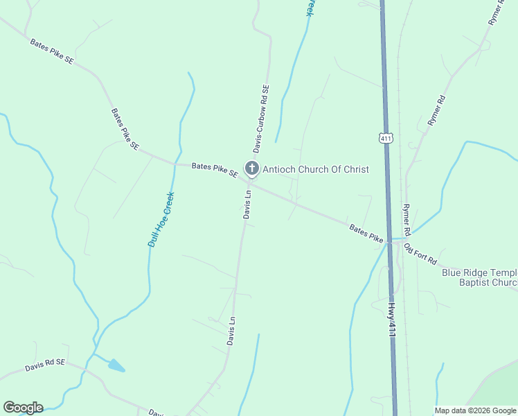 map of restaurants, bars, coffee shops, grocery stores, and more near 692 Davis Lane in Old Fort