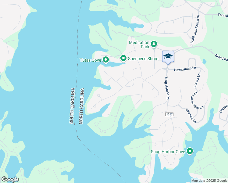 map of restaurants, bars, coffee shops, grocery stores, and more near 16411 Cozy Cove Road in Charlotte