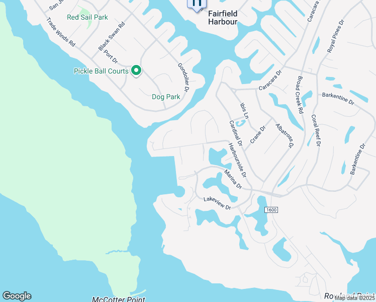 map of restaurants, bars, coffee shops, grocery stores, and more near 6117 Harbourside Drive in New Bern