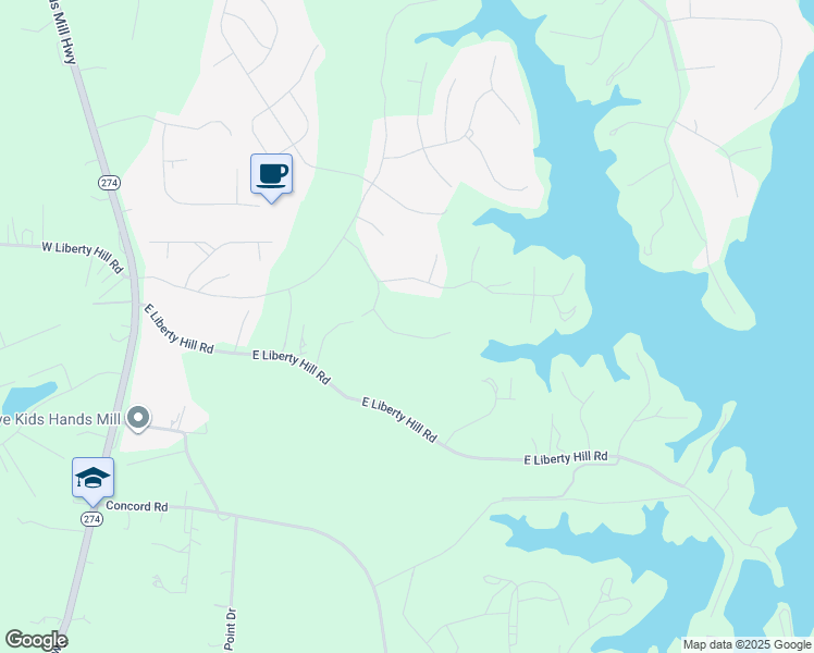 map of restaurants, bars, coffee shops, grocery stores, and more near 3030 Trace Meadow Court in York