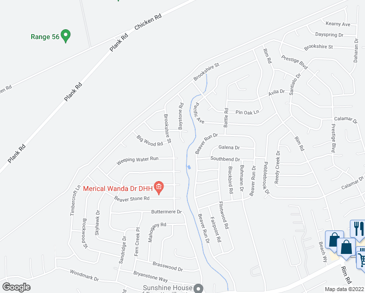 map of restaurants, bars, coffee shops, grocery stores, and more near 6827 Willow Court in Fayetteville
